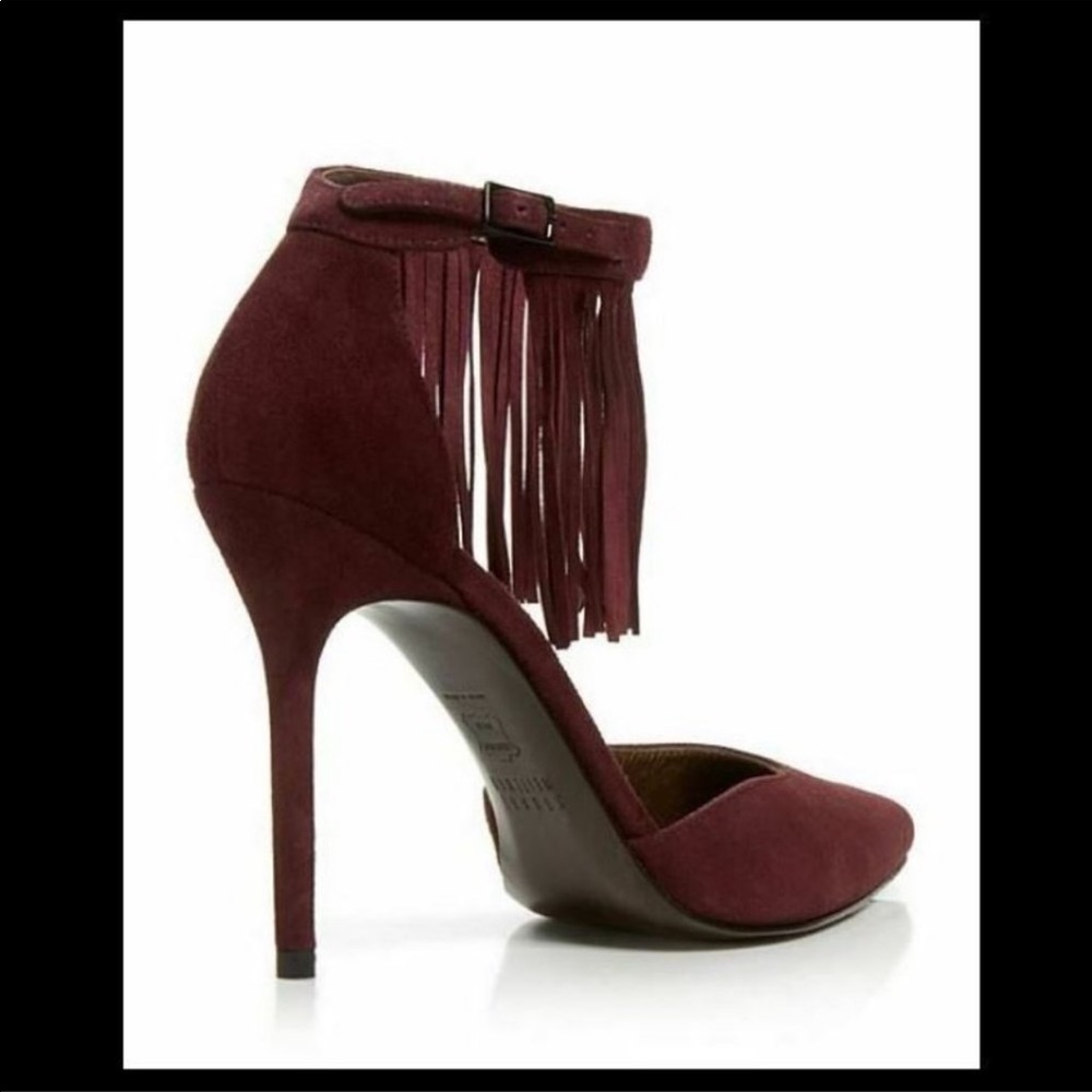 NEW Stuart Weitzman Fringelica Suede Pumps - Picture 4 of 13